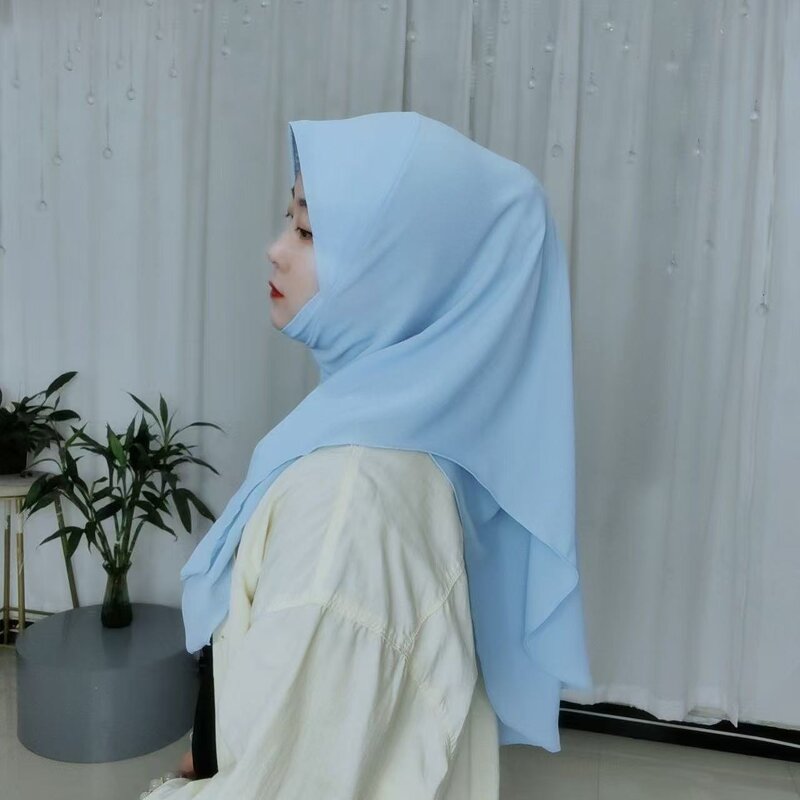 Chiffon Hijab Manufacturer - OEM/ODM Fashion with Built-in Soft Visor Cap Lightweight