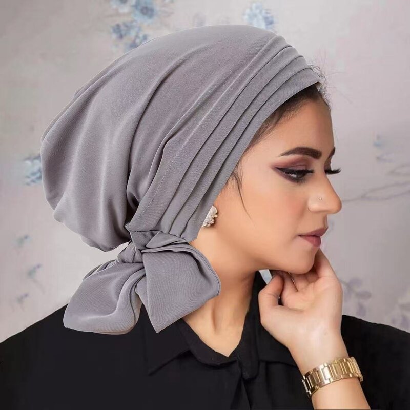 Headscarf Cap Factory - OEM/ODM Factory Wholesale Solid Color Crystal Hemp Long Tail