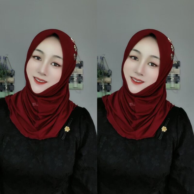 Muslim Hijab Scarf Manufacturer - OEM/ODM New Design with Heart Mesh Soft Brim