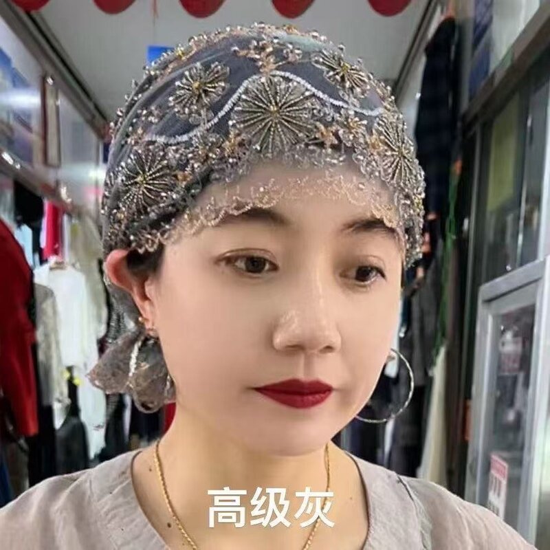 Hijab Cap Manufacturer - OEM/ODM 2025 New Islamic Embroidered Tassel Handmade