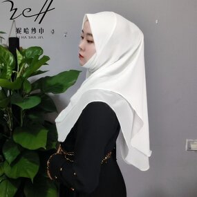 Chiffon Hijab Manufacturer - OEM/ODM Fashion with Built-in Soft Visor Cap Lightweight