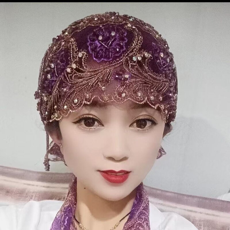 Hijab Cap Manufacturer - OEM/ODM 2025 New Moroccan Style Fish Tail Tassel Gold Thread
