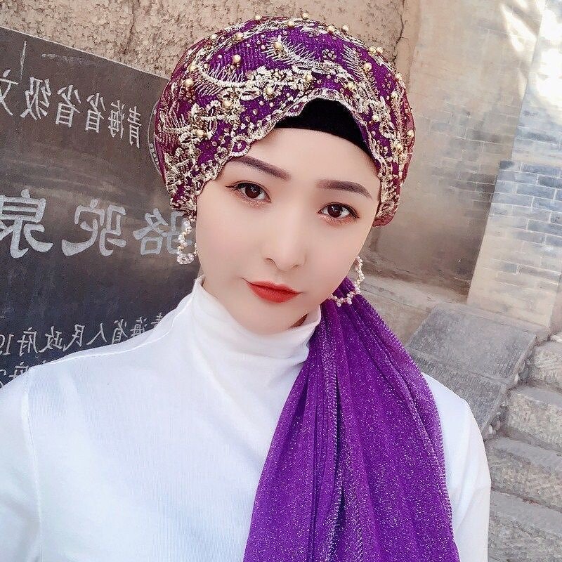 Turban Muslim Manufacturer - OEM/ODM 2022 New Design Hot Sale Monochrome Xinjiang Hat Embroidery