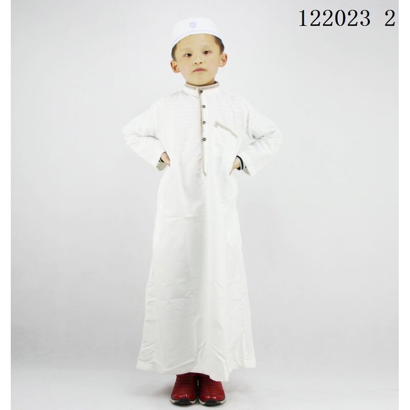 Muslim Boys' Robe Factory - OEM/ODM Dropshipping Spot Wholesale OEM 1-15 Years Polyester Cotton