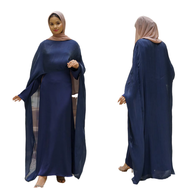 Eid Arabic Dress Manufacturer - OEM/ODM Elegant 2025 Long Muslim Cloak 4 Colors Autumn Polyester