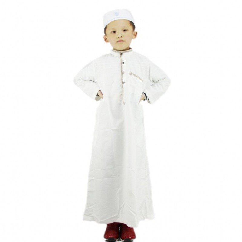 Muslim Boys' Robe Factory - OEM/ODM Dropshipping Spot Wholesale OEM 1-15 Years Polyester Cotton