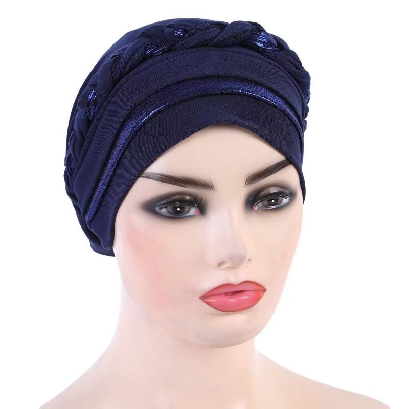 Hijab Cap Manufacturer - OEM/ODM New Multi-color Short Braid Glitter Instant