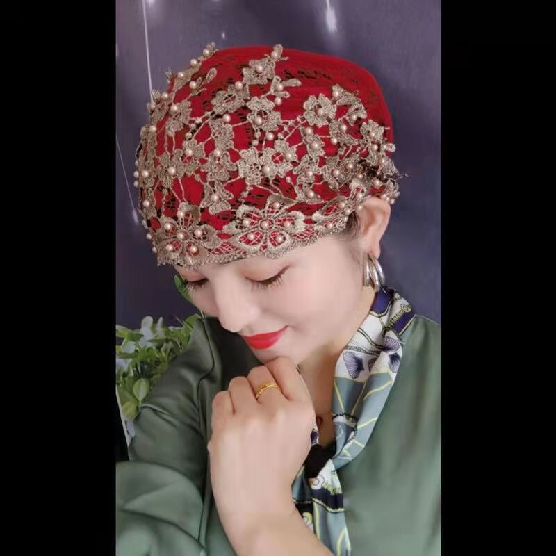 Plum Nail Bead Cap Factory - OEM/ODM 2022 New Design Hot Sale Auger Cap Muslim Baotou