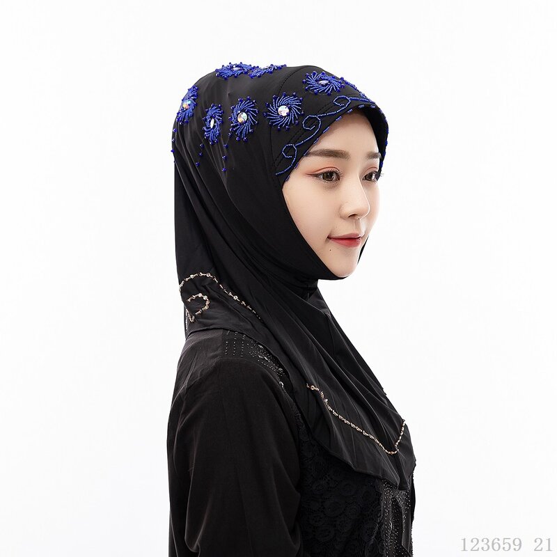 Muslim Headscarf Factory - OEM/ODM Dropshipping Spot Wholesale OEM Handmade Beaded Costumes