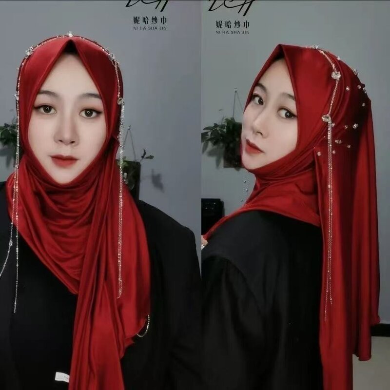 Muslim Scarf Manufacturer - OEM/ODM 2025 New Milk Silk Soft Brim Double-Sided