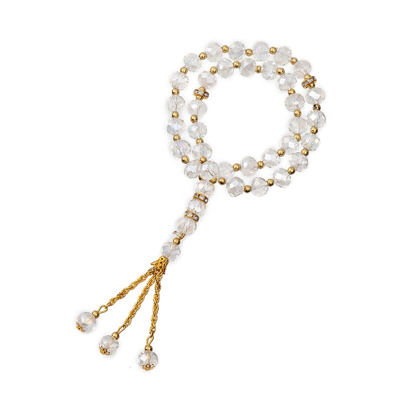 Muslim Worship Rosary Manufacturer - OEM/ODM 2022 New Design 33 Beads Colorful Crystal Glass Tasbeeh