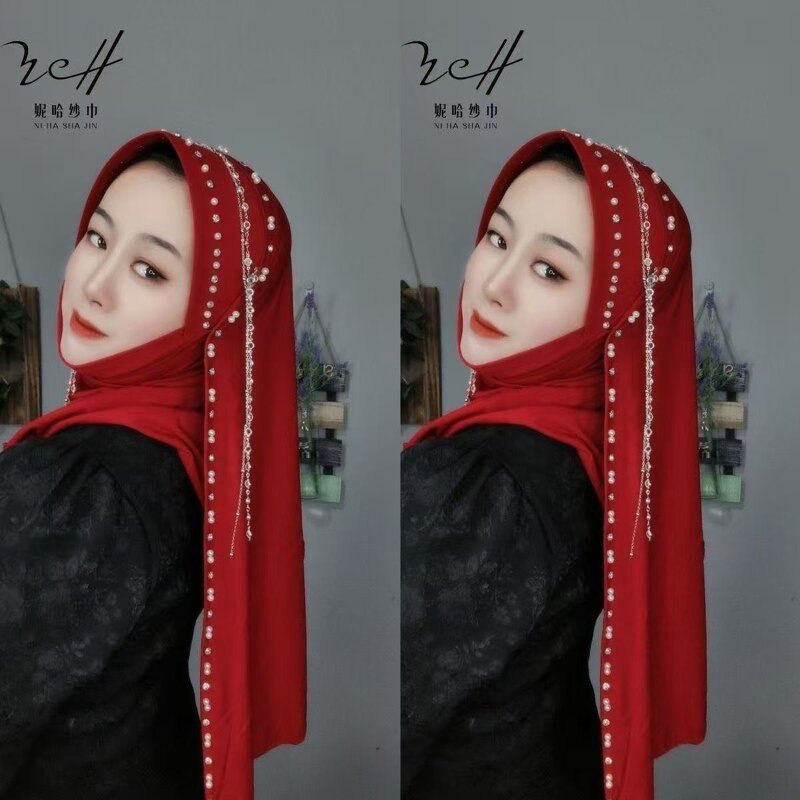 Headscarf Factory - OEM/ODM Heavy Duty Hard Brim Muslim Women Embroidered