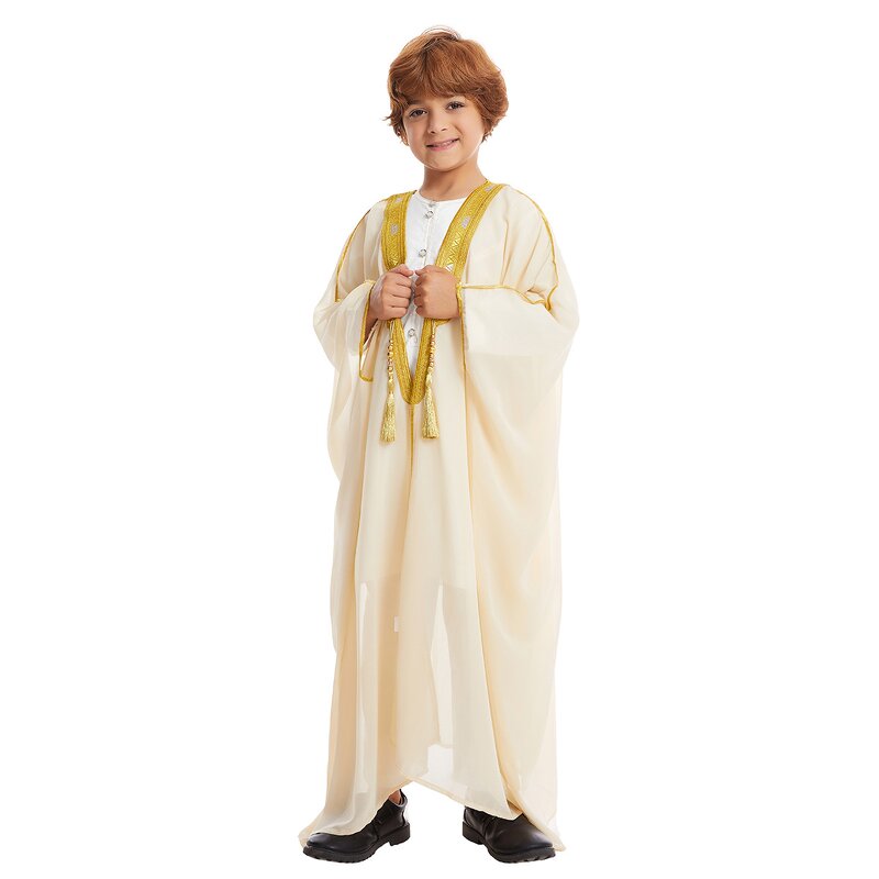 Boys Thobe Factory - OEM/ODM Factory Stock Teen Size Islamic Robe Ready Ship