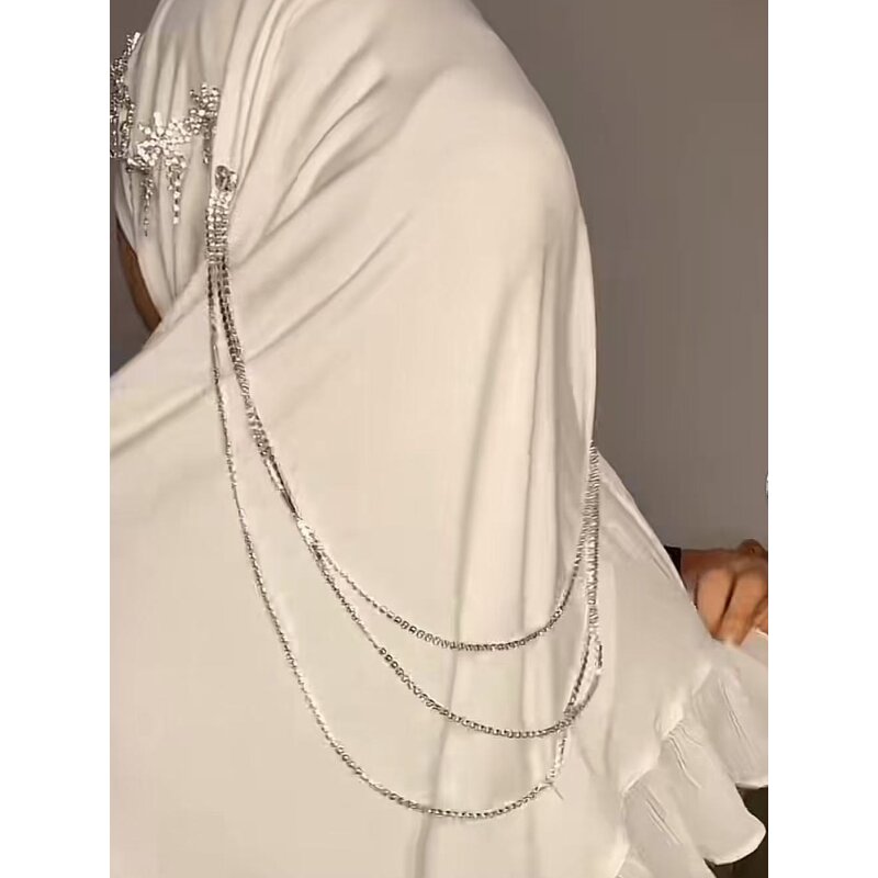 Hijab Scarf Manufacturer - OEM/ODM Elegant Chain-linked with Floral Lace Edging