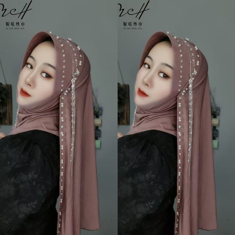 Headscarf Factory - OEM/ODM Heavy Duty Hard Brim Muslim Women Embroidered