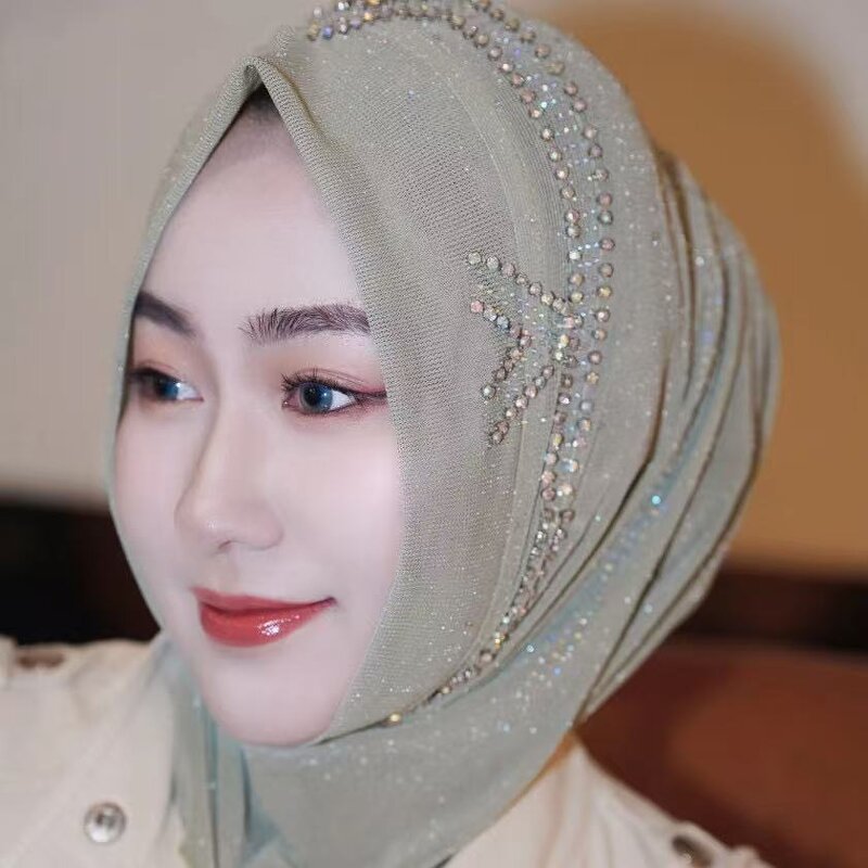 Crystal Hijab Factory - OEM/ODM Luxury Handmade Rhinestone Silver Wire Mesh