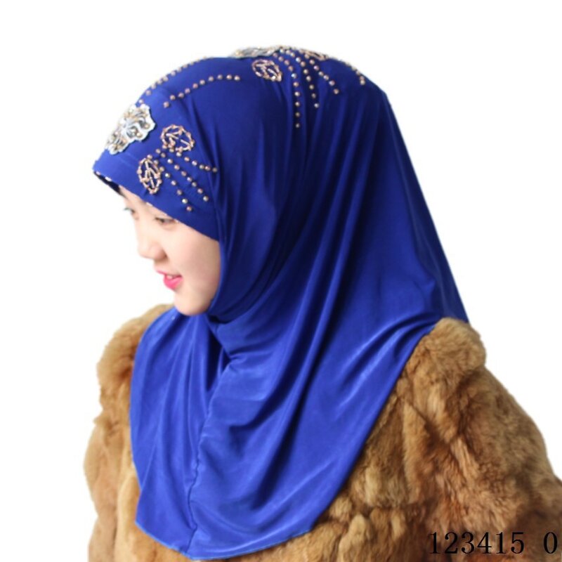 Muslim Head Cover Factory - OEM/ODM 2022 New Design Small Flower Hand Beaded Malaysian
