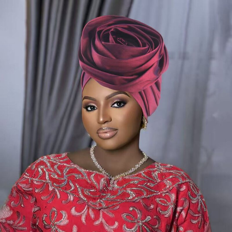 Ethnic Women's Turban Factory - OEM/ODM Polyester Hair Accessory for Ladies Party African Style