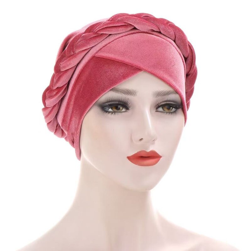 Velvet Headscarf Factory - OEM/ODM Korean with Braid Multi-color Ready Stock
