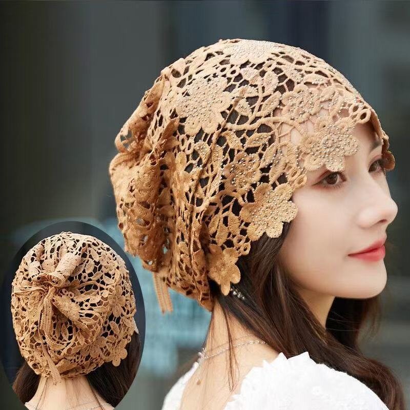 Headwrap Manufacturer - OEM/ODM In Stock Wholesale Crochet Ponytail Rhinestone Lace