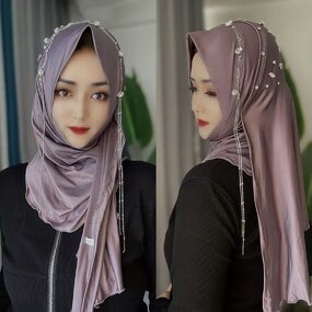 Muslim Scarf Manufacturer - OEM/ODM 2025 New Milk Silk Soft Brim Double-Sided