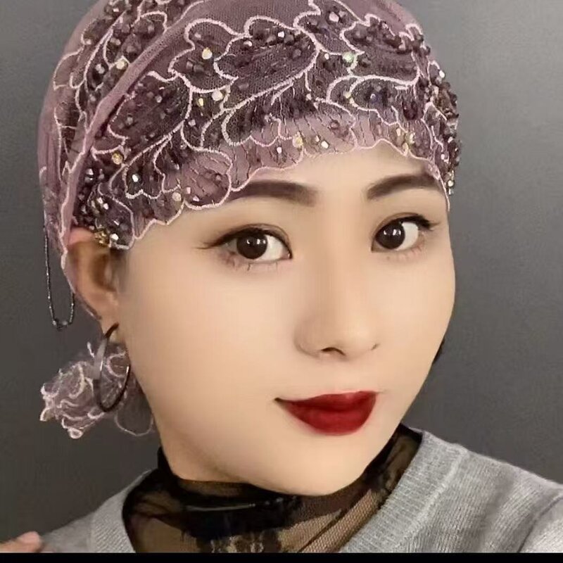 Hijab Cap Manufacturer - OEM/ODM Exquisite Turkish Fish Tail Tassel Intricate Embroidery