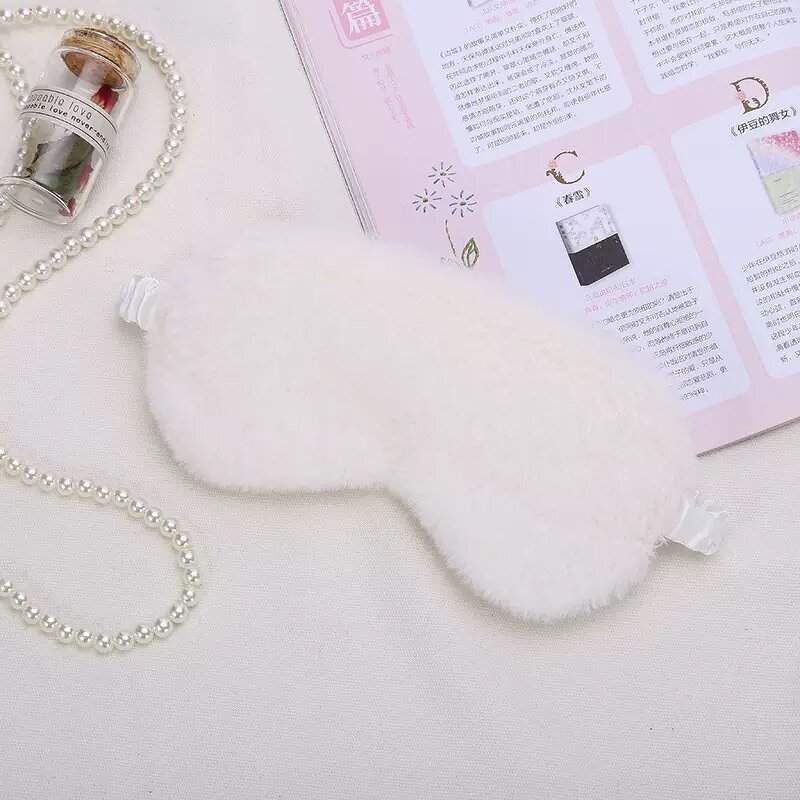 Eye Mask Factory - OEM/ODM New Lovely Faux Fur Silk Plush Satin and Cotton for Sleep