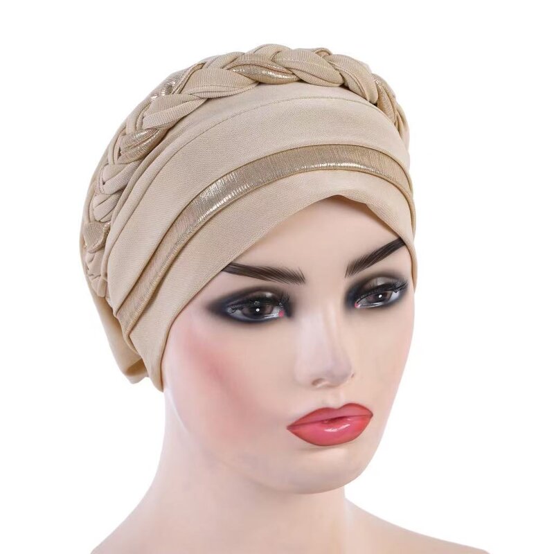 Hijab Cap Manufacturer - OEM/ODM New Multi-color Short Braid Glitter Instant