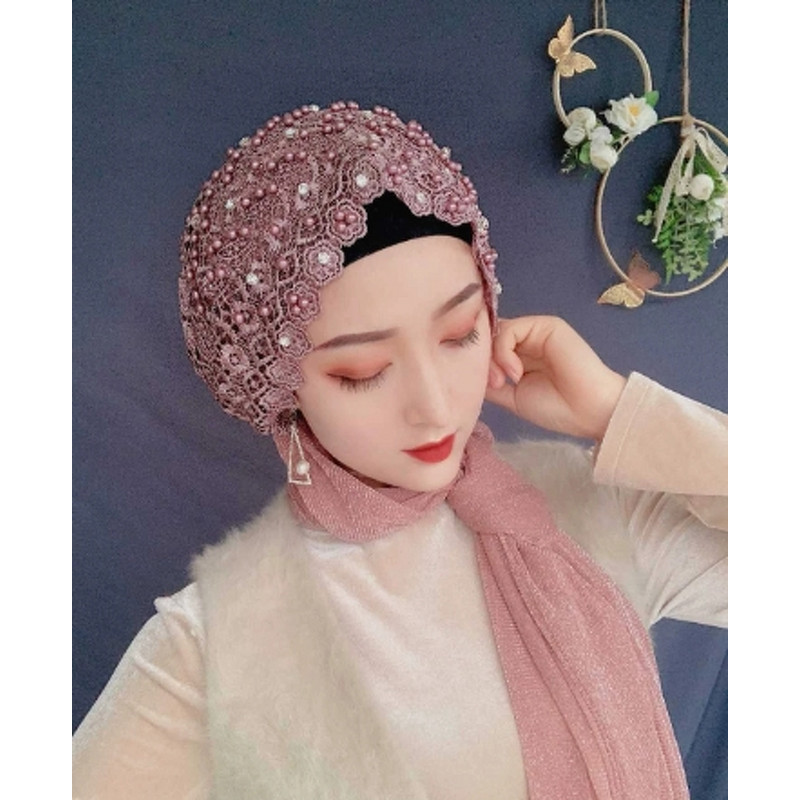 Islamic Shawl Hijab Manufacturer - OEM/ODM 2025 New Beaded Floral Hand-Embroidered with Ribbon