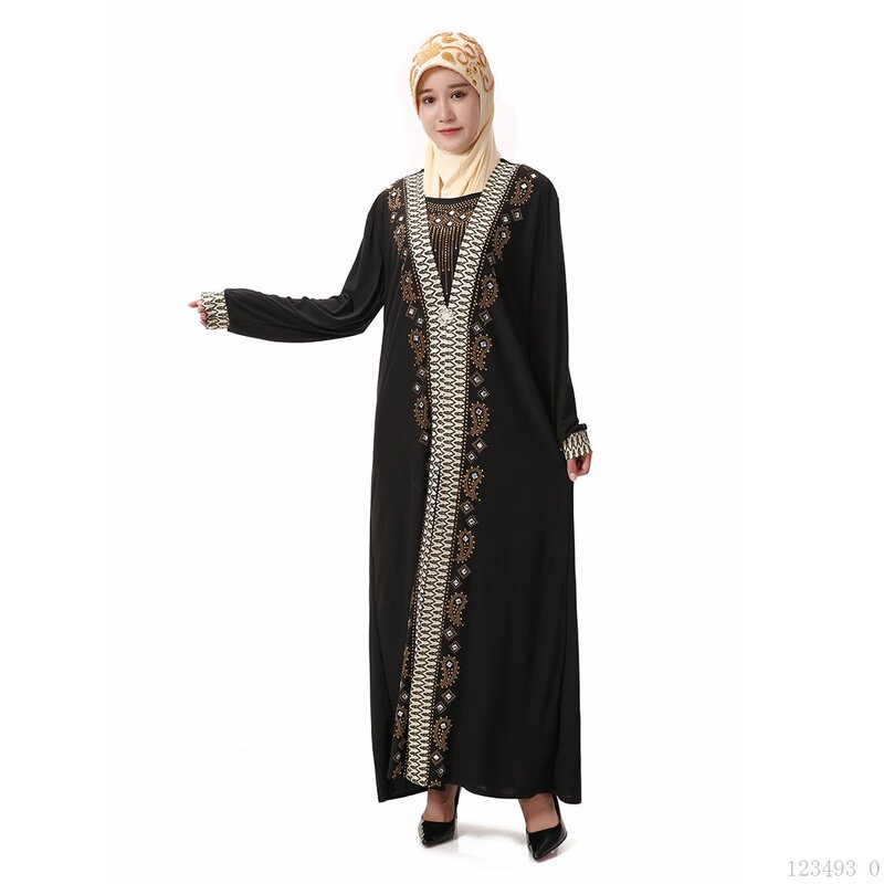 Traditional Muslim Dress Manufacturer - OEM/ODM 2022 New Design Liturgical Long Arabian Robe Crystal