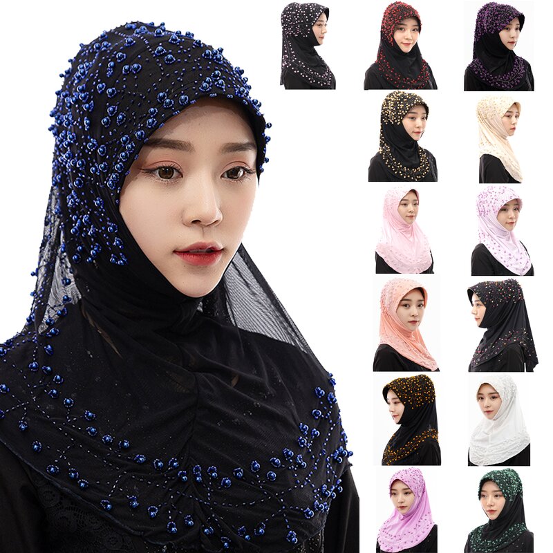 Islamic Women's Scarf Manufacturer - OEM/ODM Dropshipping Spot Wholesale OEM Handmade Beaded