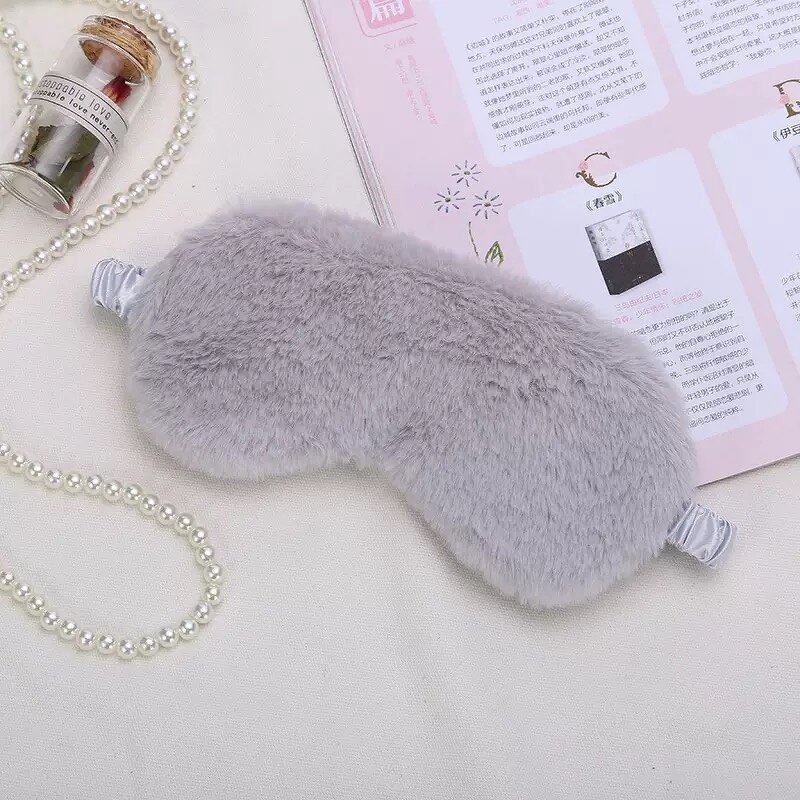 Eye Mask Factory - OEM/ODM New Lovely Faux Fur Silk Plush Satin and Cotton for Sleep