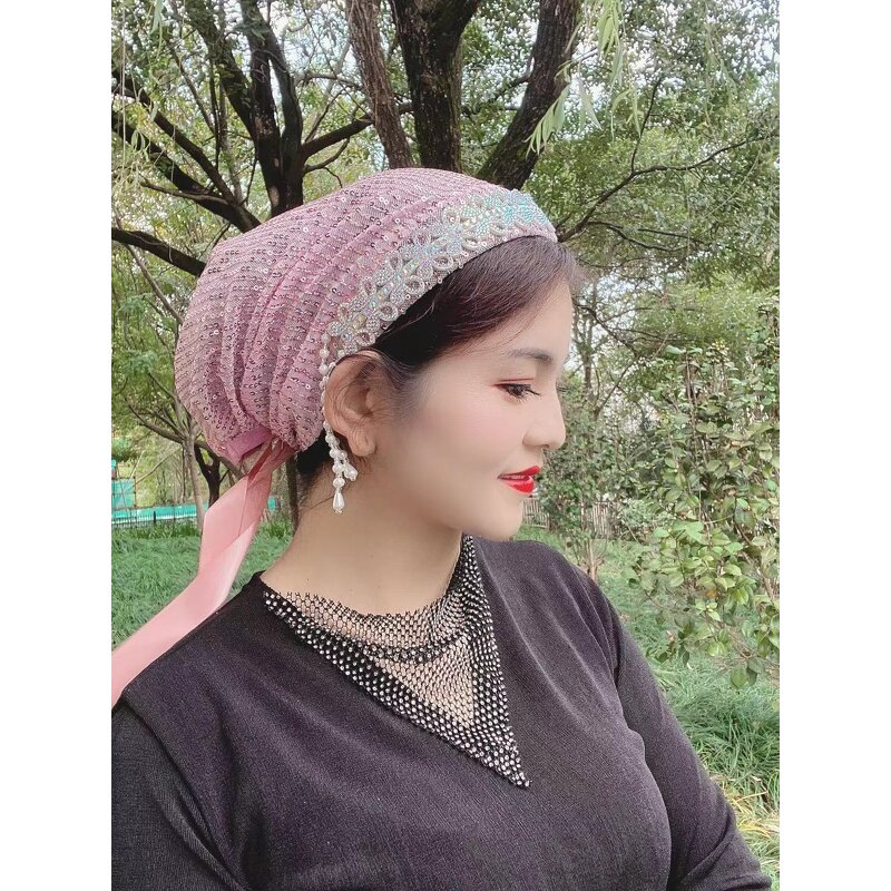 Sequined Fringe Hat Manufacturer - OEM/ODM 2022 New Design Style Muslim Autumn Winter Hairpin