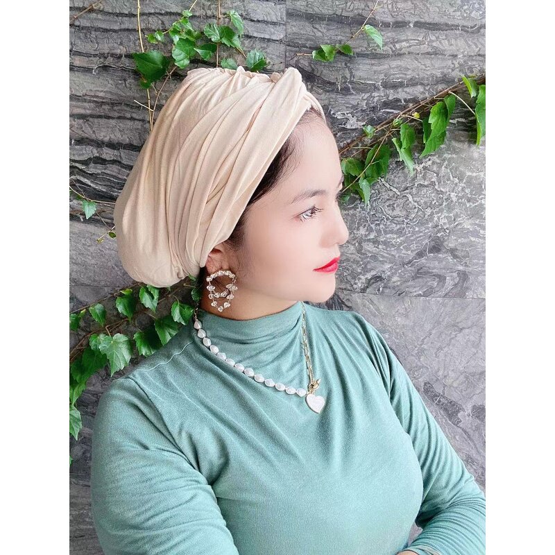 Muslim Baotou Cap Factory - OEM/ODM 2022 New Design Pure Cover Head Hat Fashion Headband