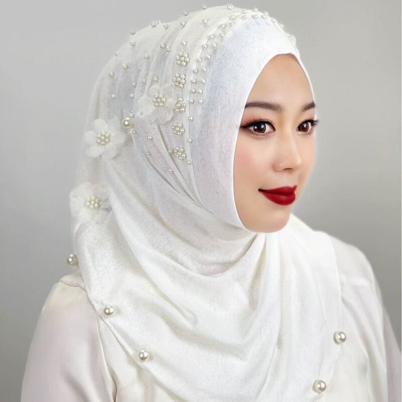 Hijab Cap Factory - OEM/ODM Wholesale Ready Stock Malay Style Beaded Embroidered