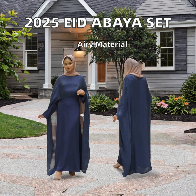 Eid Arabic Dress Manufacturer - OEM/ODM Elegant 2025 Long Muslim Cloak 4 Colors Autumn Polyester