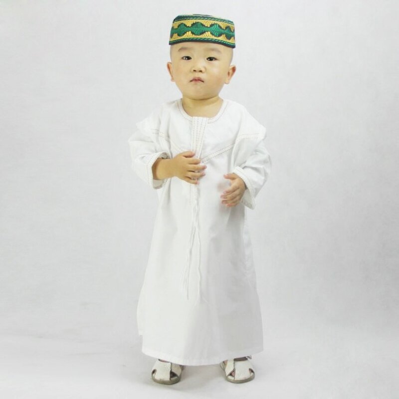 Muslim Baby Abaya Manufacturer - OEM/ODM Dropshipping Spot Wholesale OEM 1-6 Years Round Neck