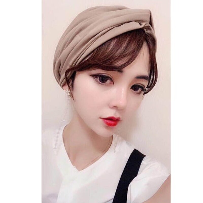 Muslim Baotou Cap Factory - OEM/ODM 2022 New Design Pure Cover Head Hat Fashion Headband