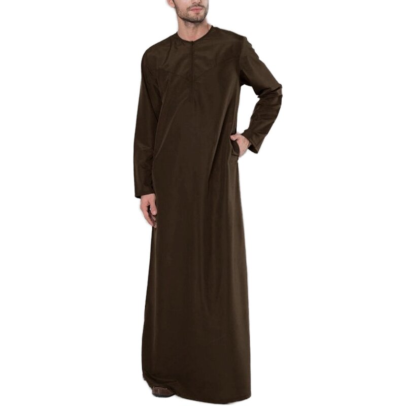 Modest Dress for Men Manufacturer - OEM/ODM 2025 New Winter Season Abaya Robe with Zipper