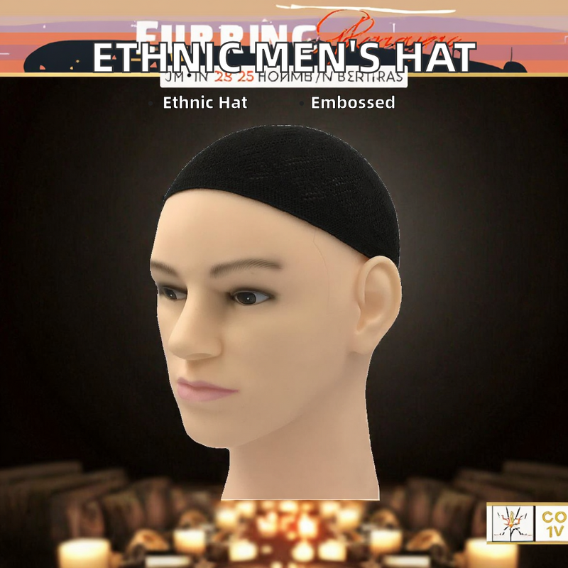 Men's Ethnic Hat Manufacturer - OEM/ODM Factory Wholesale Fashionable with Embroidery for Ramadan