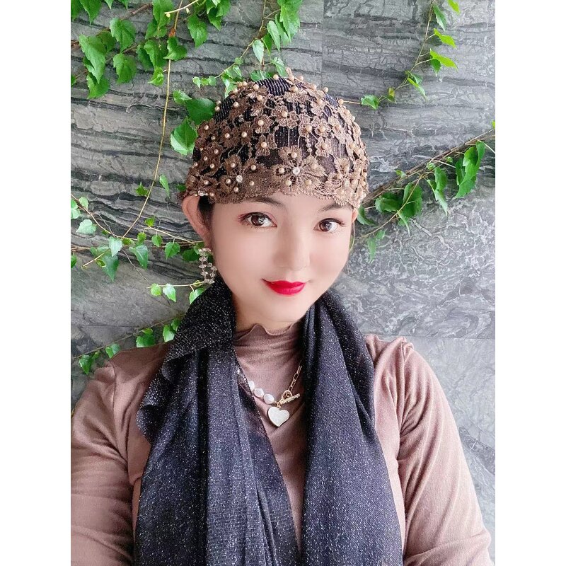 Muslin Gauze Cap Factory - OEM/ODM 2022 New Design Ethnic Style Wrapped Decorative Hat