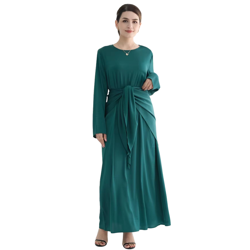 Ramadan Kaftan Factory - OEM/ODM 2024 Ruffle Sleeves Open Cardigan Kimono Islamic Clothing