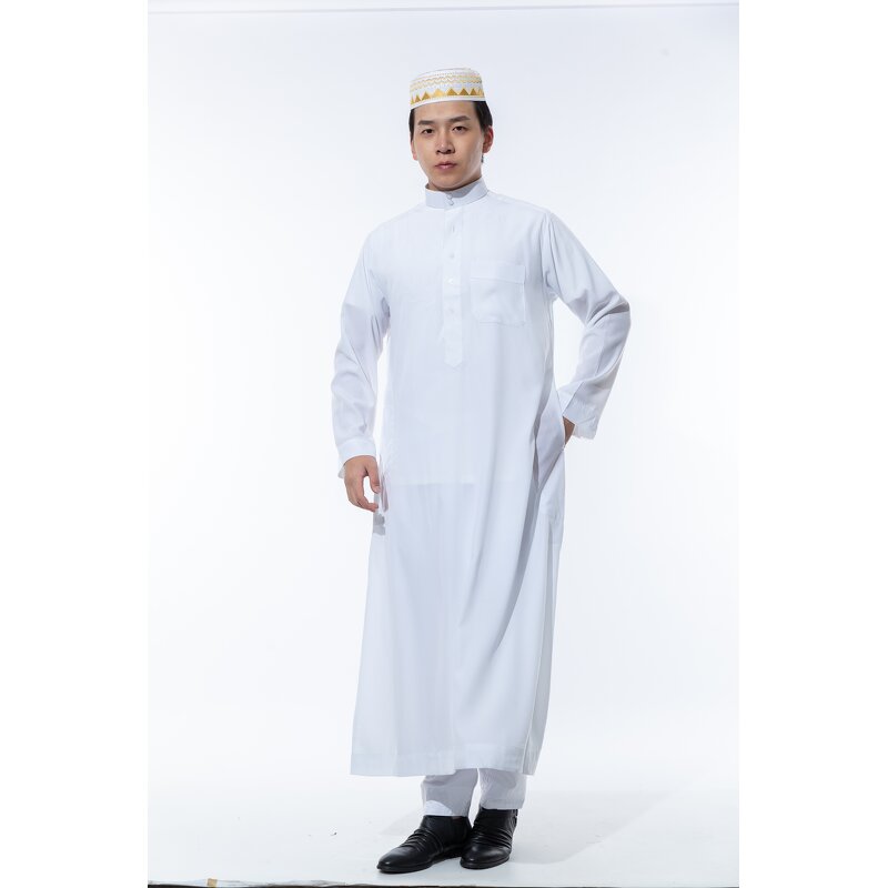 Embroidered Arabic Robe Manufacturer - OEM/ODM Fashion High Quality Dubai Thobe Prayer Robe