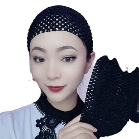Mesh Elastic Headband Manufacturer - OEM/ODM 2022 New Design Hollow Fishing Net Muslim Cap