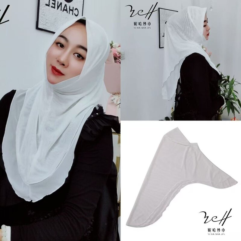 Muslim Hijab Scarf Factory - OEM/ODM New Design Malaysian Style Double Layer Peplum