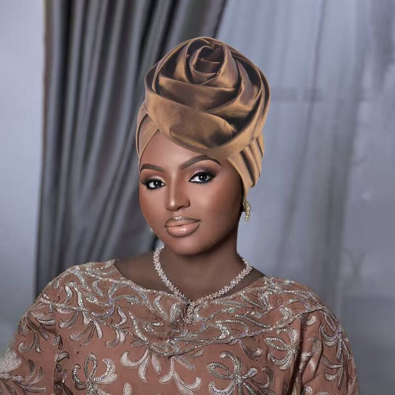 Ethnic Women's Turban Factory - OEM/ODM Polyester Hair Accessory for Ladies Party African Style