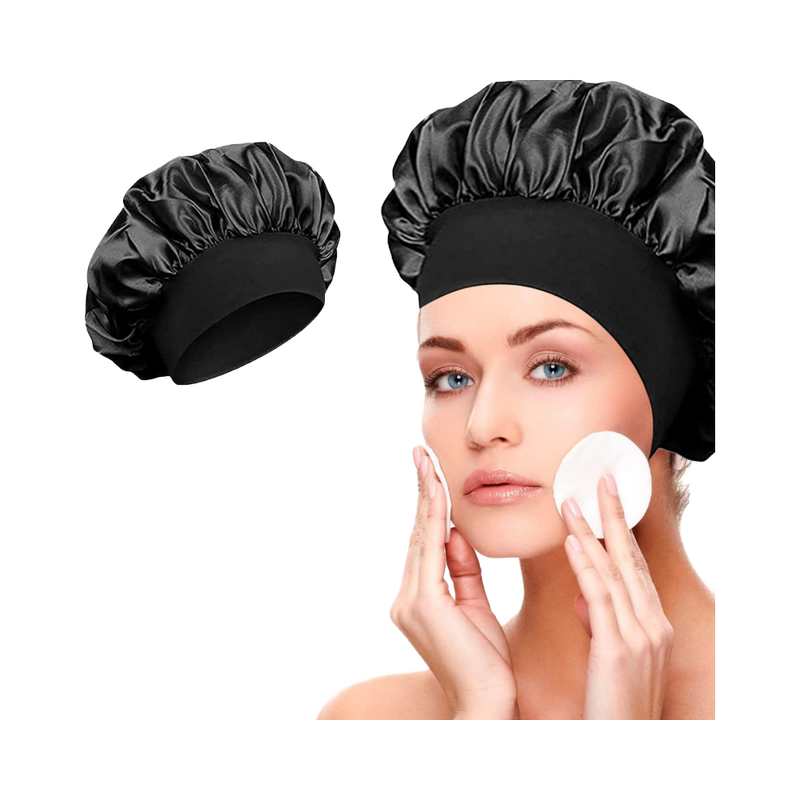 Hair Bonnet Manufacturer - OEM/ODM Customized Logo Solid Color High Elasticity Polyester for Sleeping