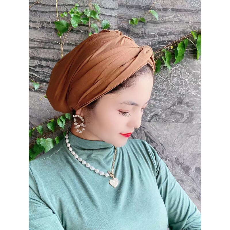 Muslim Baotou Cap Factory - OEM/ODM 2022 New Design Pure Cover Head Hat Fashion Headband