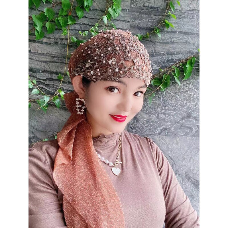 Muslin Gauze Cap Factory - OEM/ODM 2022 New Design Ethnic Style Wrapped Decorative Hat