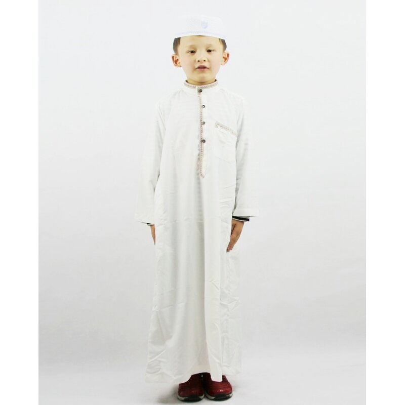Muslim Boys' Robe Factory - OEM/ODM Dropshipping Spot Wholesale OEM 1-15 Years Polyester Cotton